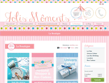 Tablet Screenshot of boutique.jolis-moments.com